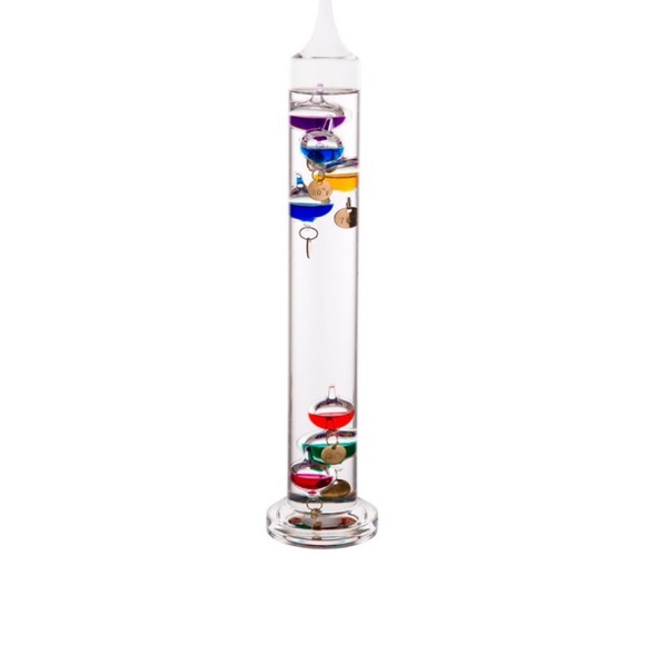 Art Vintage Galileo Thermometer Floating Glass Balls Temperature